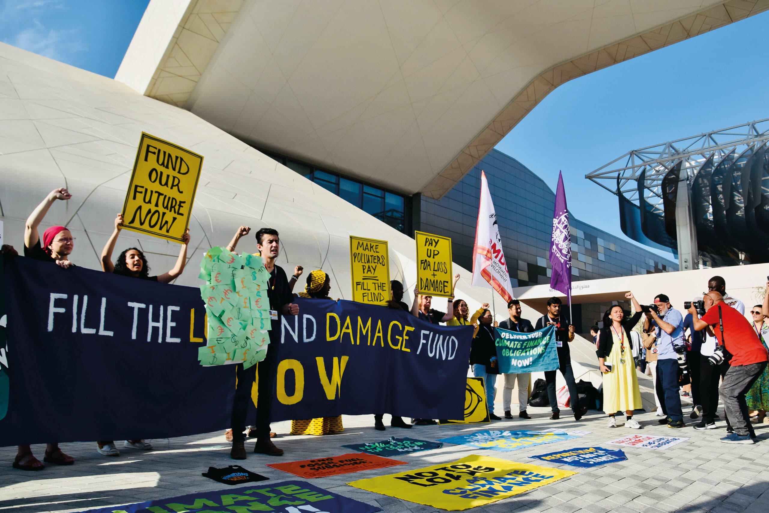 Climate change protest